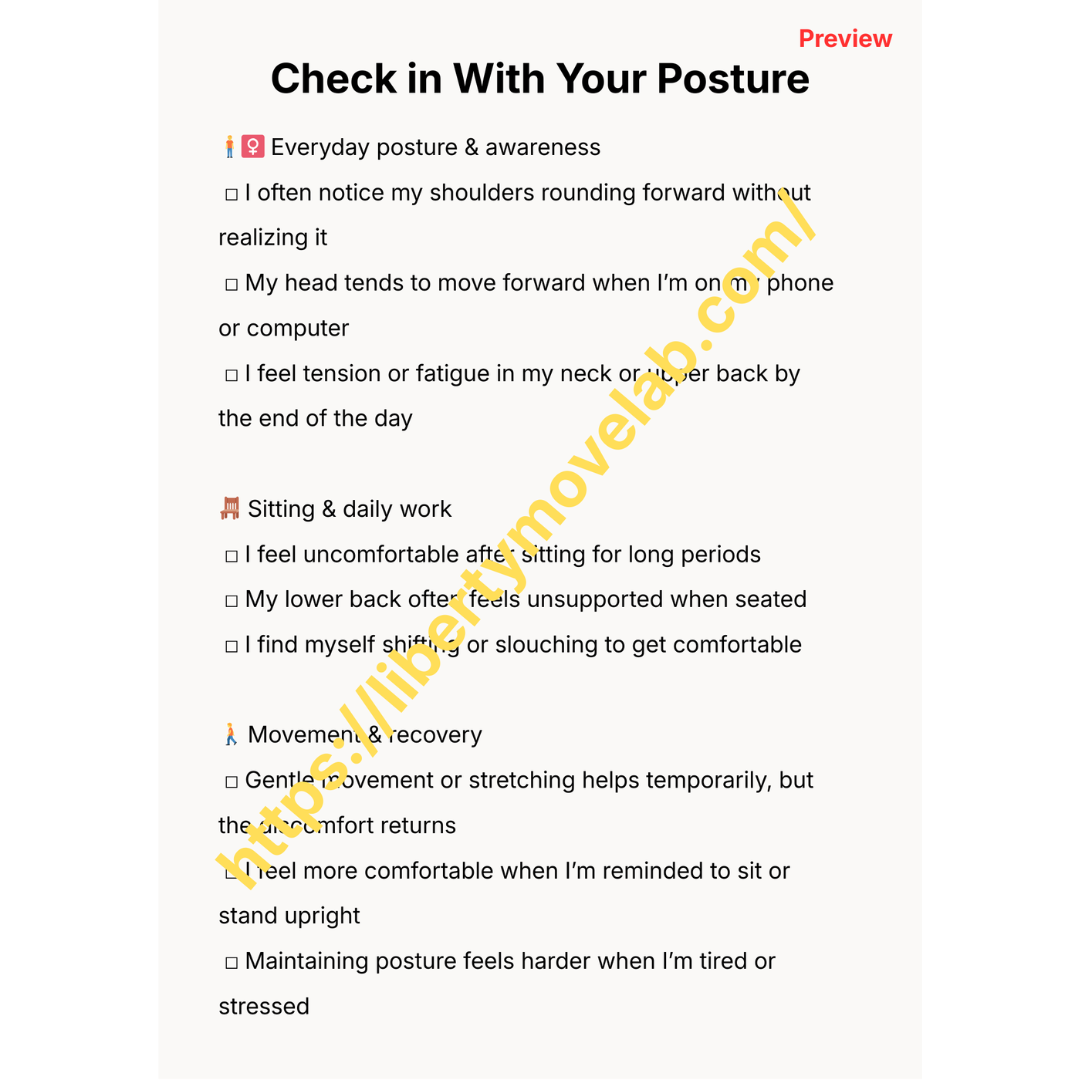 Posture Improvement Guide