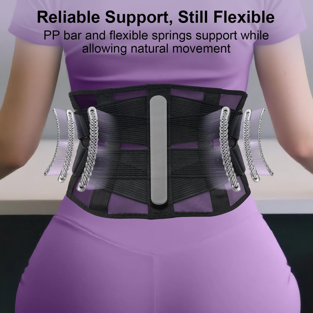 LibertyMove™ Ultra Breathable Back Brace with Removable Lumbar Pad for Women & Men