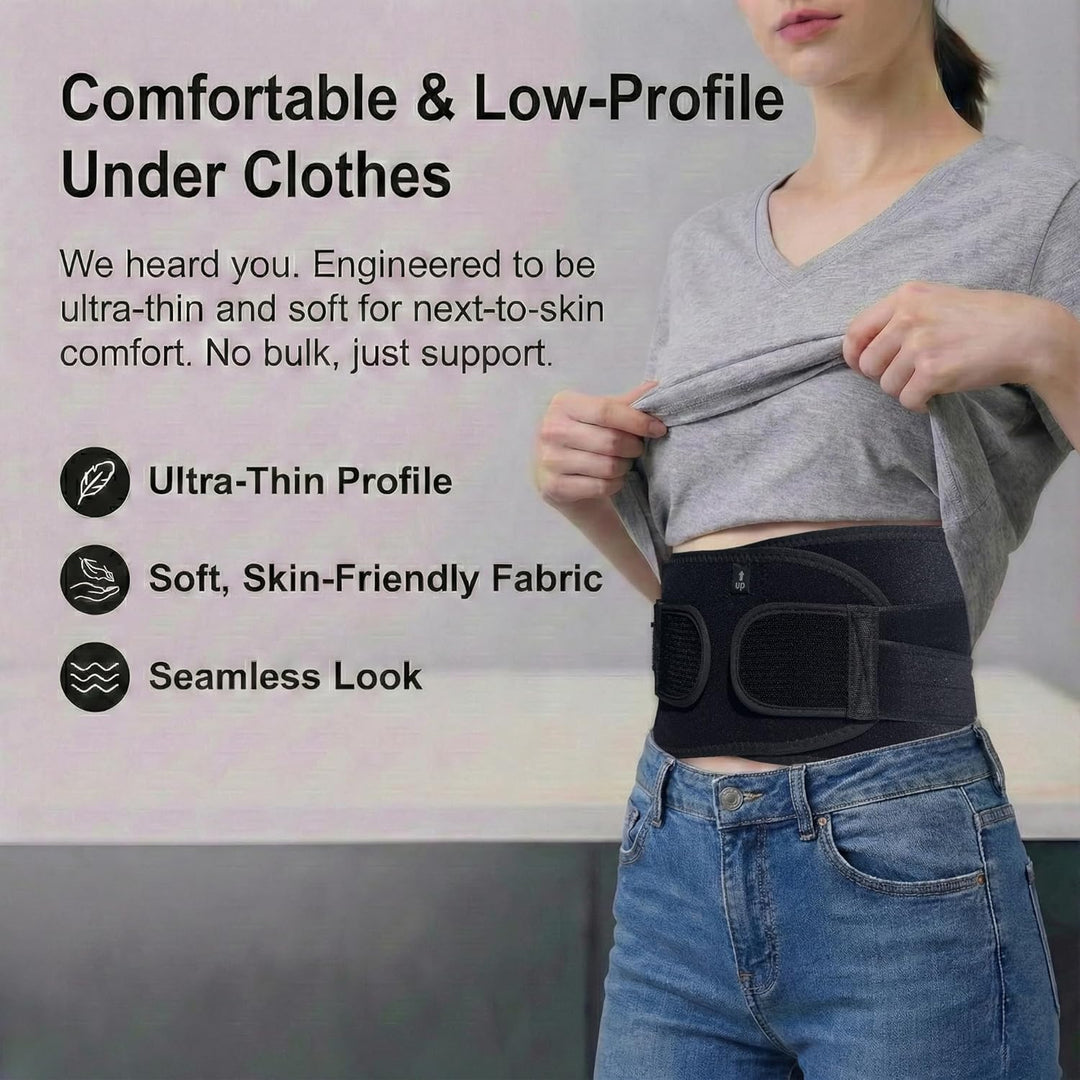 LibertyMove™ Ultra Breathable Back Brace with Removable Lumbar Pad for Women & Men